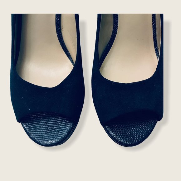 Franco Sarto Navy Blue Wedge - Picture 5 of 7